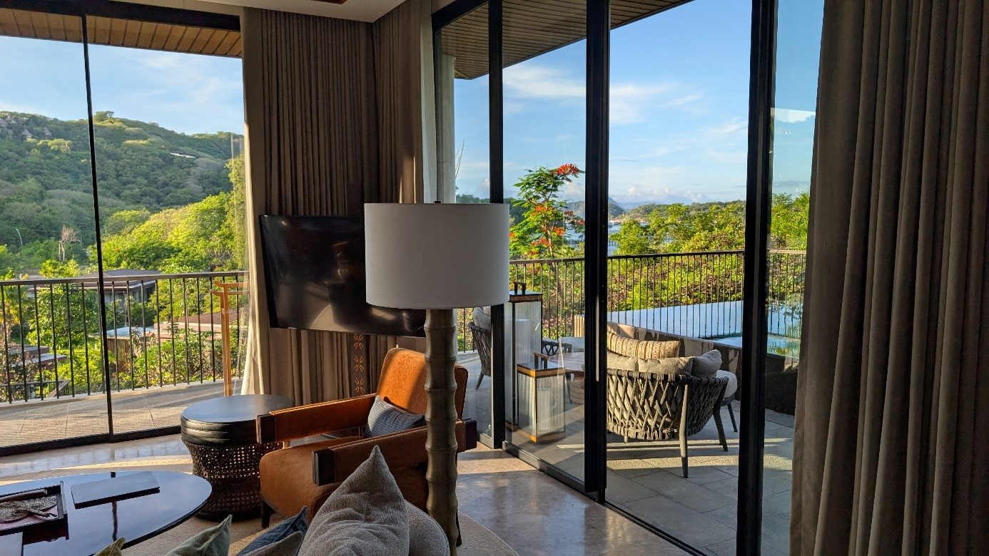 Morning view from the villa