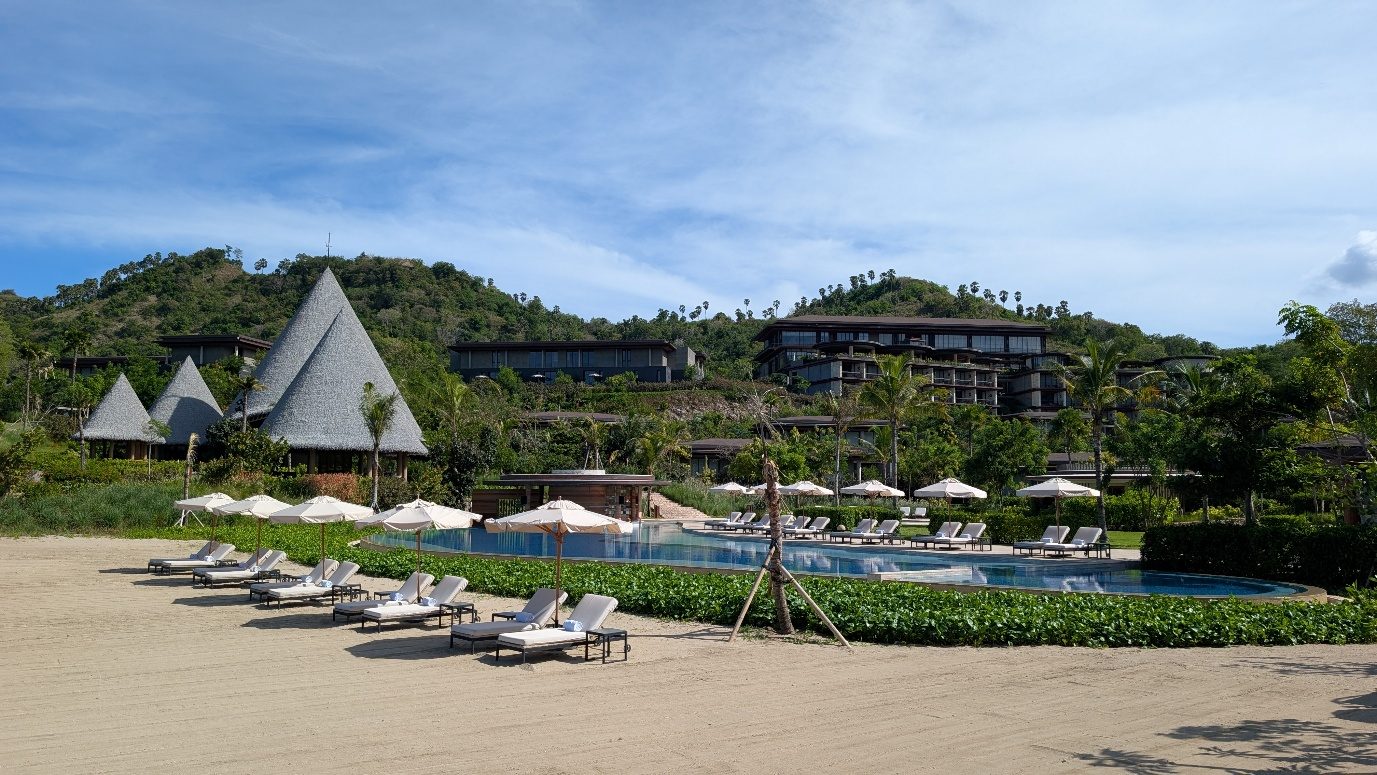 Pool and loungers