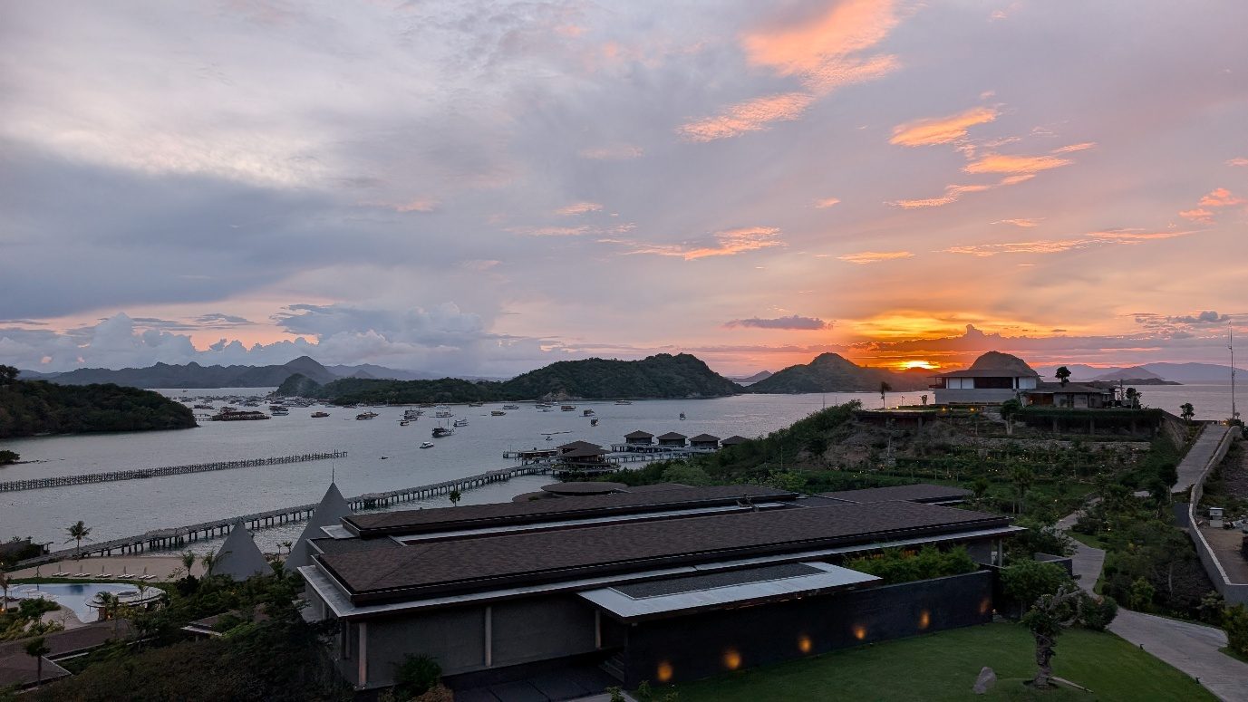 Sunset view from the lounge